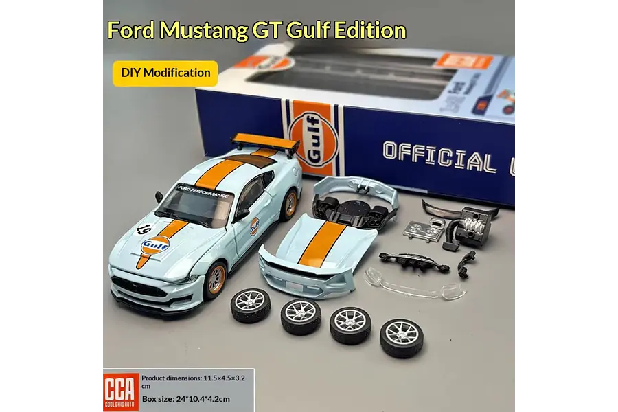 Ford Mustang GT 2018  1/43, CCA ,INCLUYE LOS ACCESORIOS 