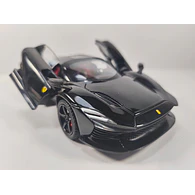 FERRARI DAYTONA SP3 NEGRO ,1/24, MARCA CHINA  ,LED S