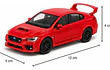 Subaru WRX STI 2017 MARCA BURAGO ESCALA 1/43