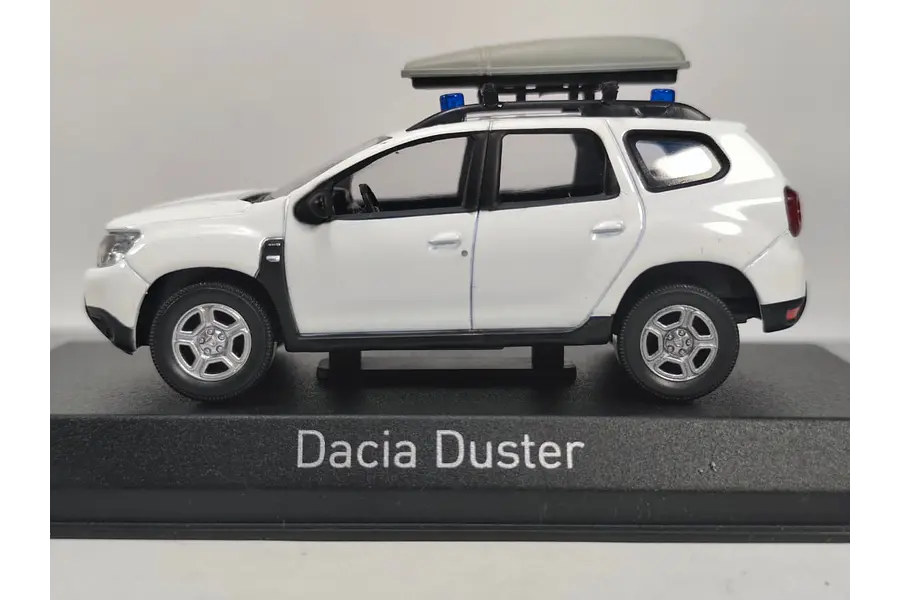 Renault Duster con rack color blanco , Norev , 1/43
