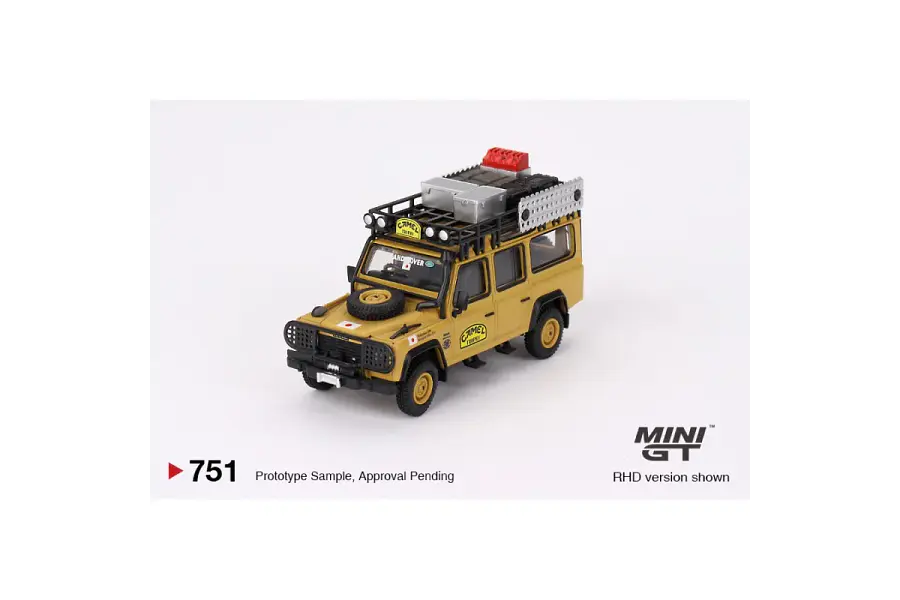LAND ROVER DEFENDER 110 CAMEL TROPHY AMAZOM TEAM JAPAN, MINI GT