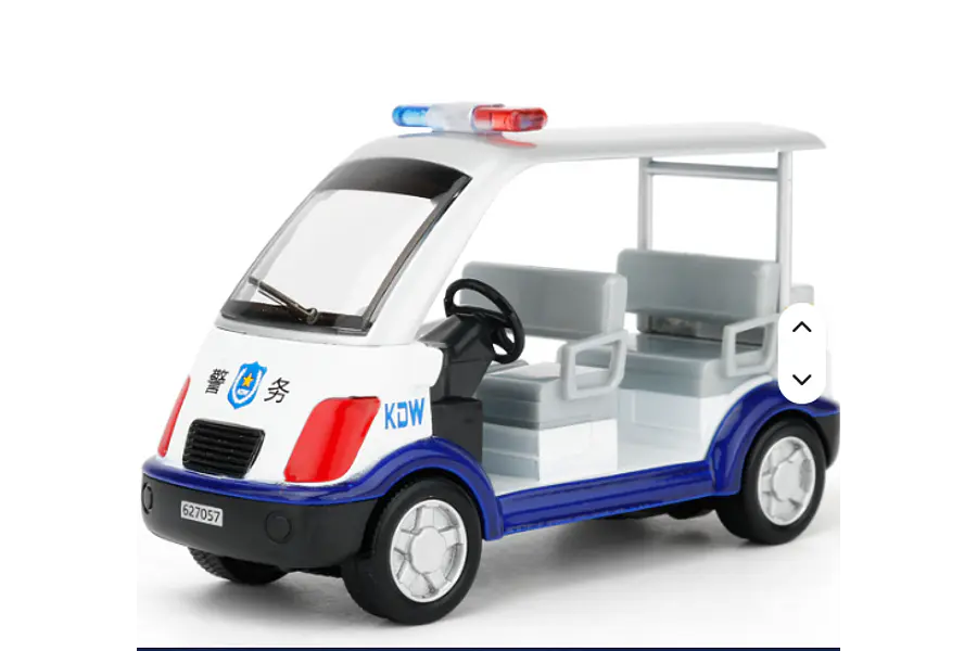 CARRITO DE GOLF POLICIA CHINA KDW, ESCALA 1/32