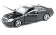 MERCEDES BENZ CLASE S NEGRO, ESCALA 1/24, MARCA WELLY
