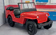 Jeep Willys 1941  rojo Escala 1/36, marca welly