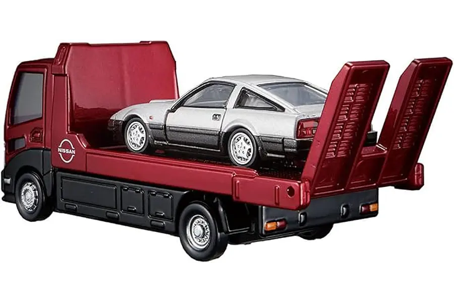 NISSAN FAIRLADY Z31 + CAMABAJA NISSAN, ESCALA 1/64 TOMICA