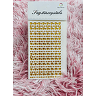 Cristales Corazon con adhesivo (tira larga) 1