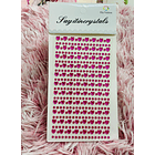 Cristales Corazon con adhesivo (tira larga) 4