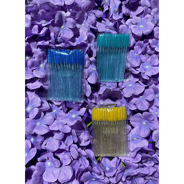 Paquete cepillos para pestañas 50 pz  