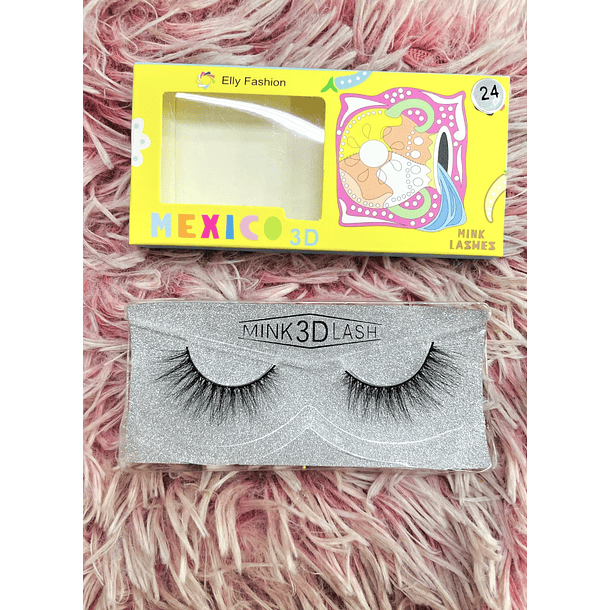 Pestañas Postizas Mexico Mod. 24 - Elly Fashion 