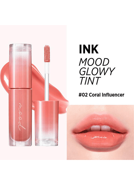 Tinte Ink Mood glowy tint 02 coral influencer