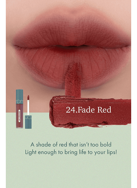 Zero Velvet Tint 24 Fade Red  - Rom&nd 