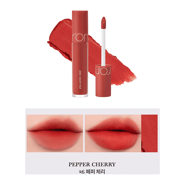 Zero Velvet Tint 26 Pepper Cherry  - Rom&nd 