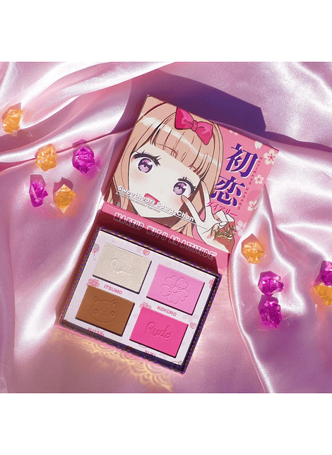 Paleta de Rostro Sweetheart Sawa-Chan - Rude Cosmetics