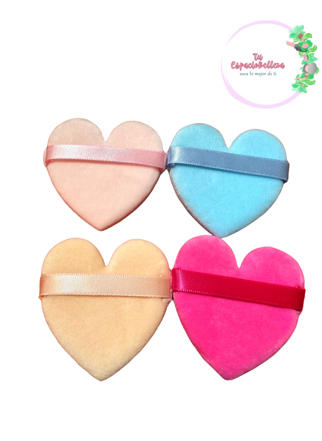 Borlas corazón x4
