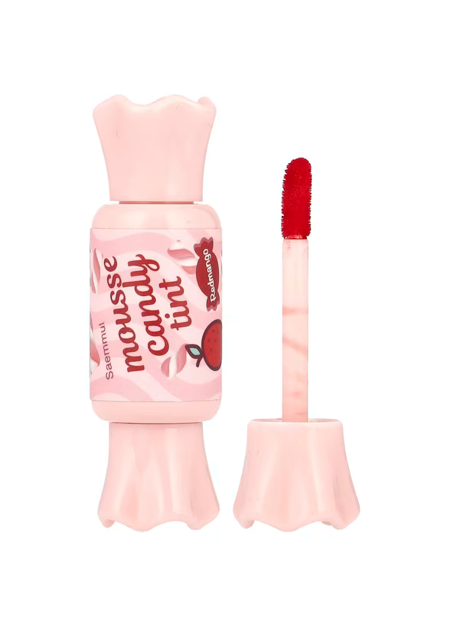 Tinte labial “Candy Lip Tint Mousse” Red Mango - The Saem