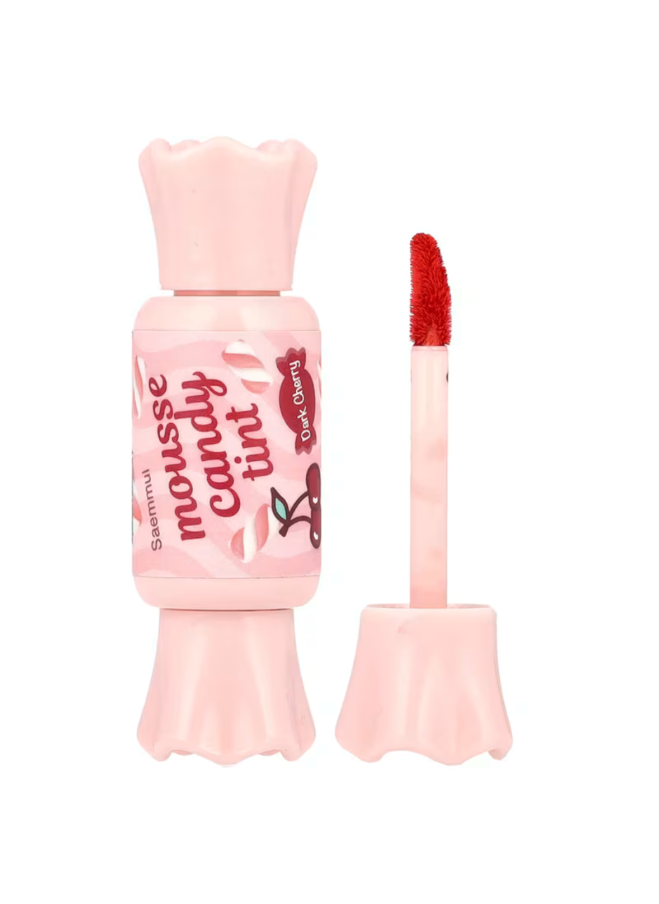 Tinte labial “Candy Lip Tint Mousse” Dark Cherry - The Saem