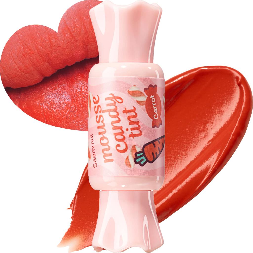 Tinte labial “Candy Lip Tint Mousse” Carrot - The Saem