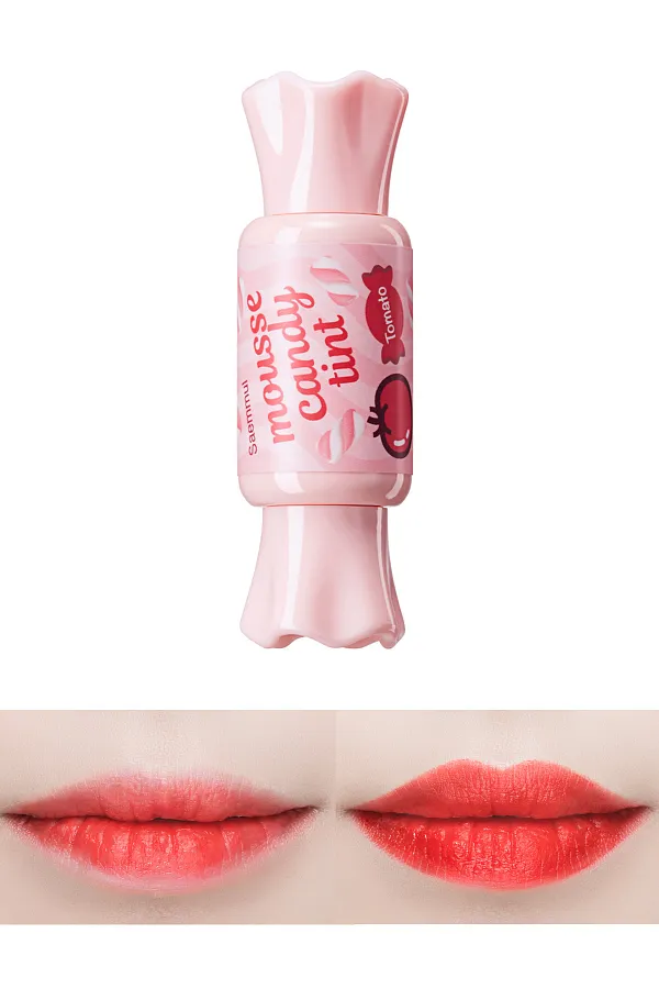 Tinte labial “Candy Lip Tint Mousse” Tomato - The Saem