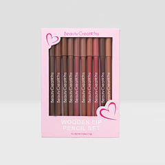 Set de delineadores wooden (12 unidades) - beauty creations 