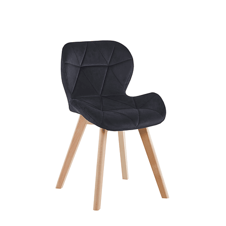 Silla Eiffel Velvet Negra