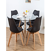 Comedor Tulip Black 100cm 