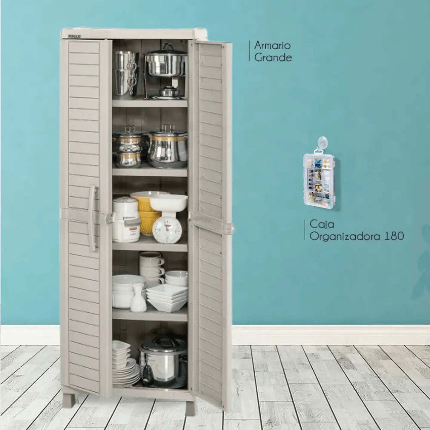Armario Grande Barú Con Caja Organizadora 180mm 2