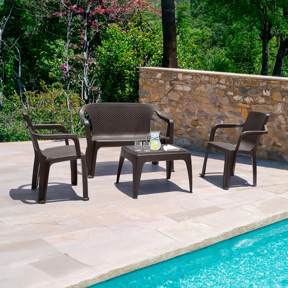 Combo Sala Eterna, 2 Sillas Con Brazo, 1 Mesa de Centro, 1 Silla Doble 8