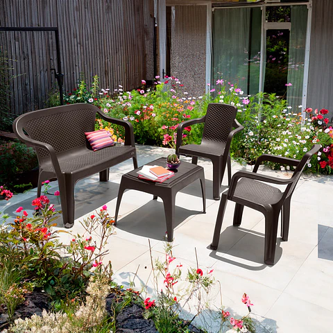 Combo Sala Eterna, 2 Sillas Con Brazo, 1 Mesa de Centro, 1 Silla Doble