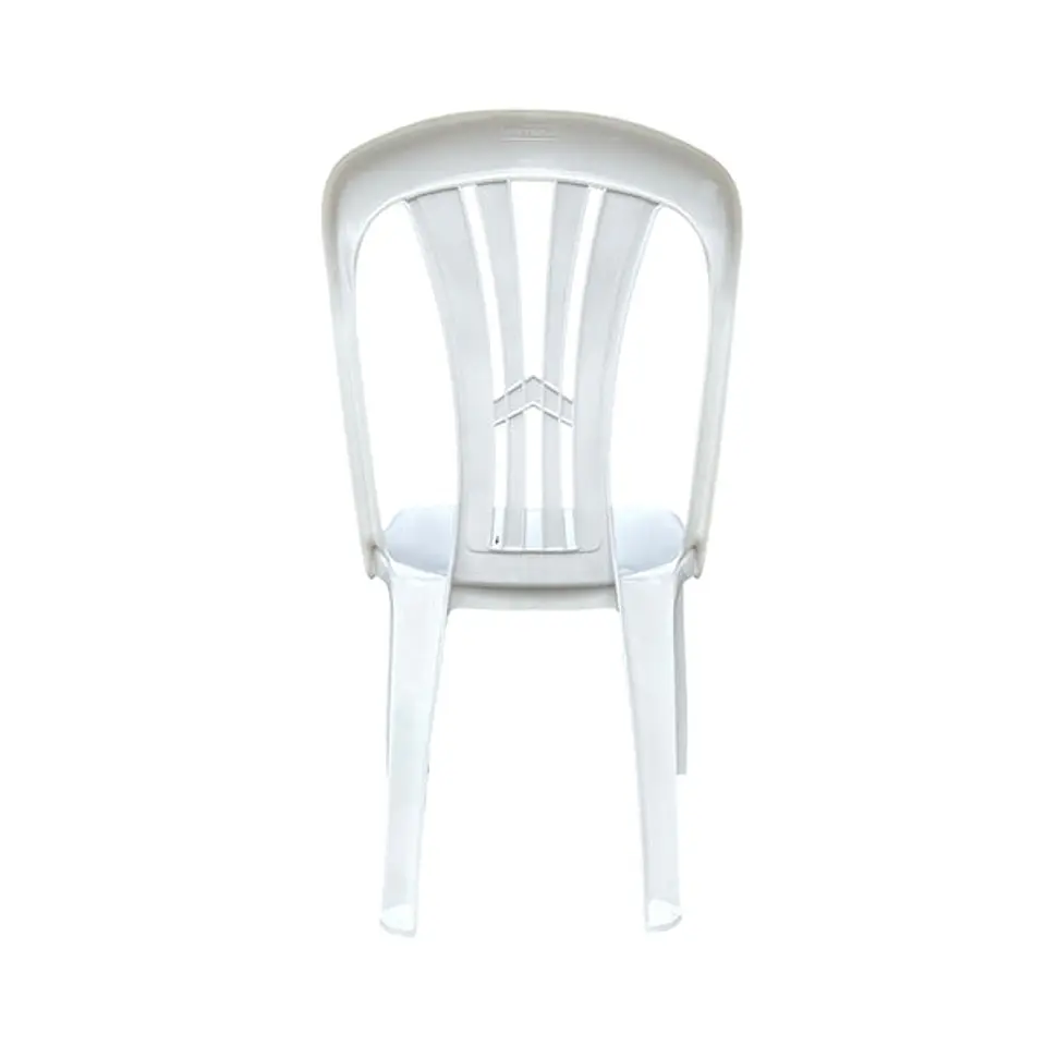 Silla Plástica económica sin Brazos Santiago Blanca Perla 3