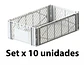 Canastilla plegable ser por 10 unidades - Miniatura 1