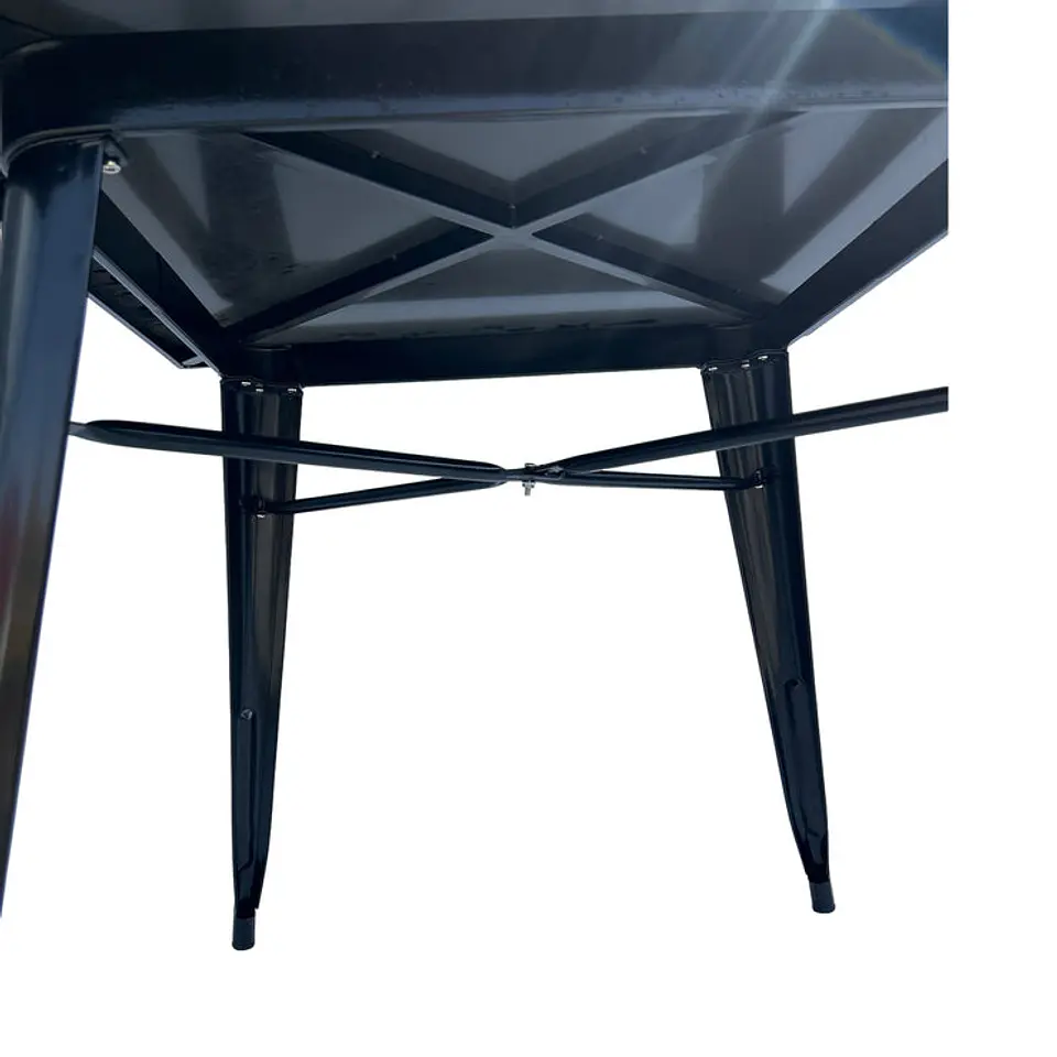 Mesa Metálica Cuadrada Valencia Negra 3