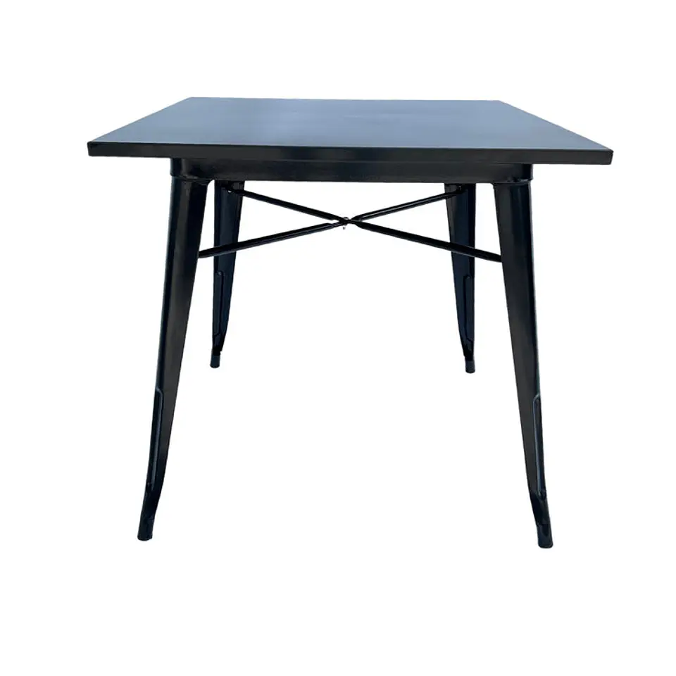 Mesa Metálica Cuadrada Valencia Negra 4