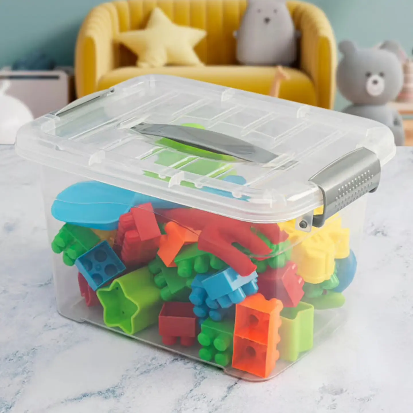 Caja Plástica Organizadora de 10 Litros con Tapa 6