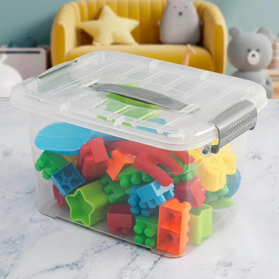 Caja Plástica Organizadora de 10 Litros con Tapa 6