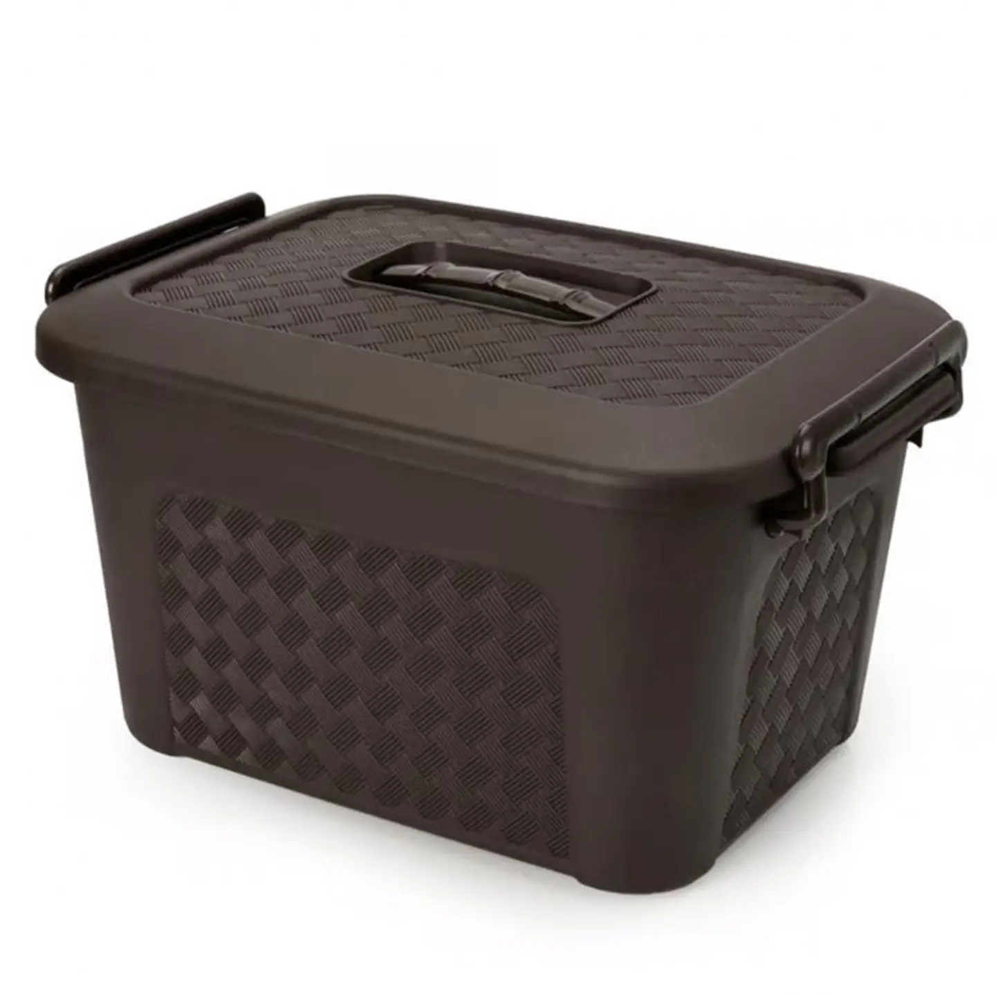 Caja Plástica Organizadora de 40 Litros con Tapa Renacer Café 3