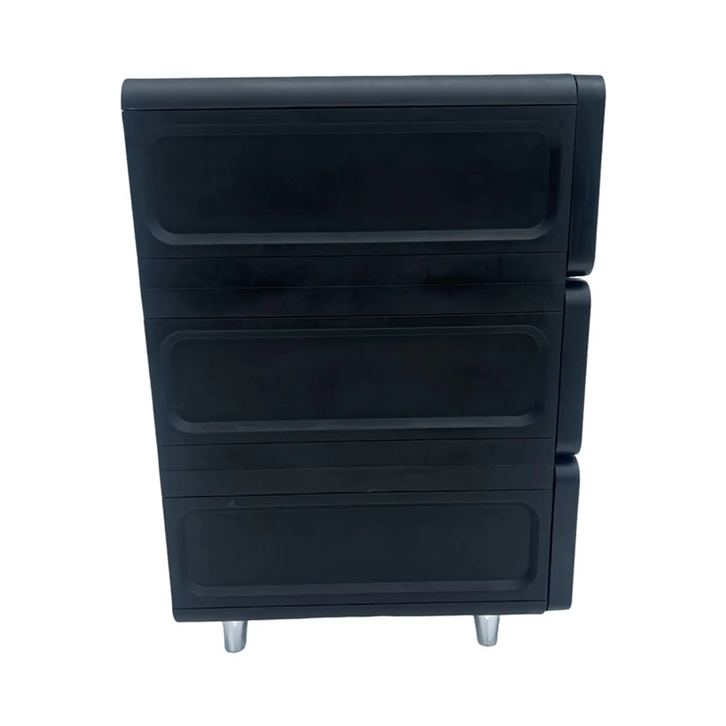 Cajonera plástica Delux 3 Gavetas Negra 5