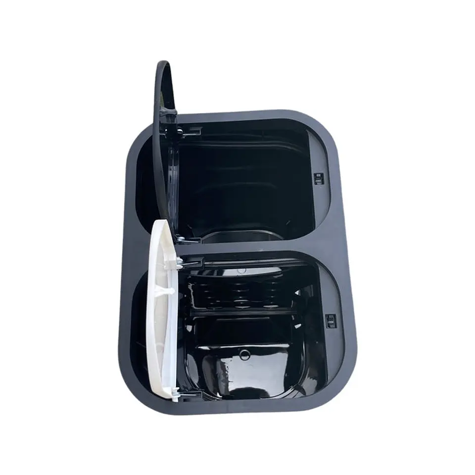 Caneca de basura / Papelera Negra de 20 litros Push con Doble Compartimiento 6