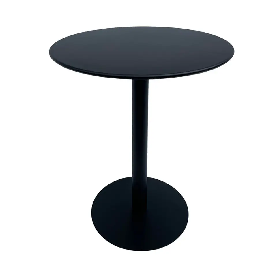 Mesa Metálica Redonda Barcelona Negra 3