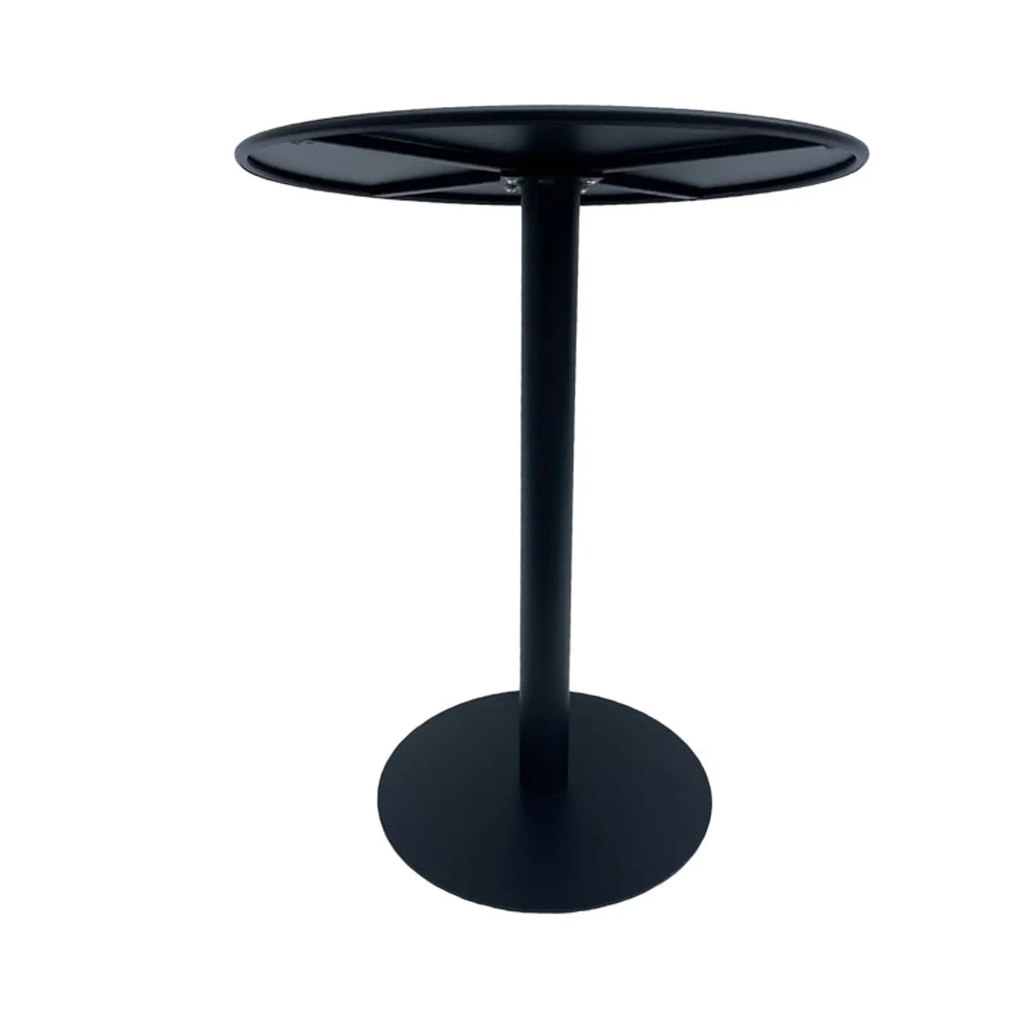 Mesa Metálica Redonda Barcelona Negra 4