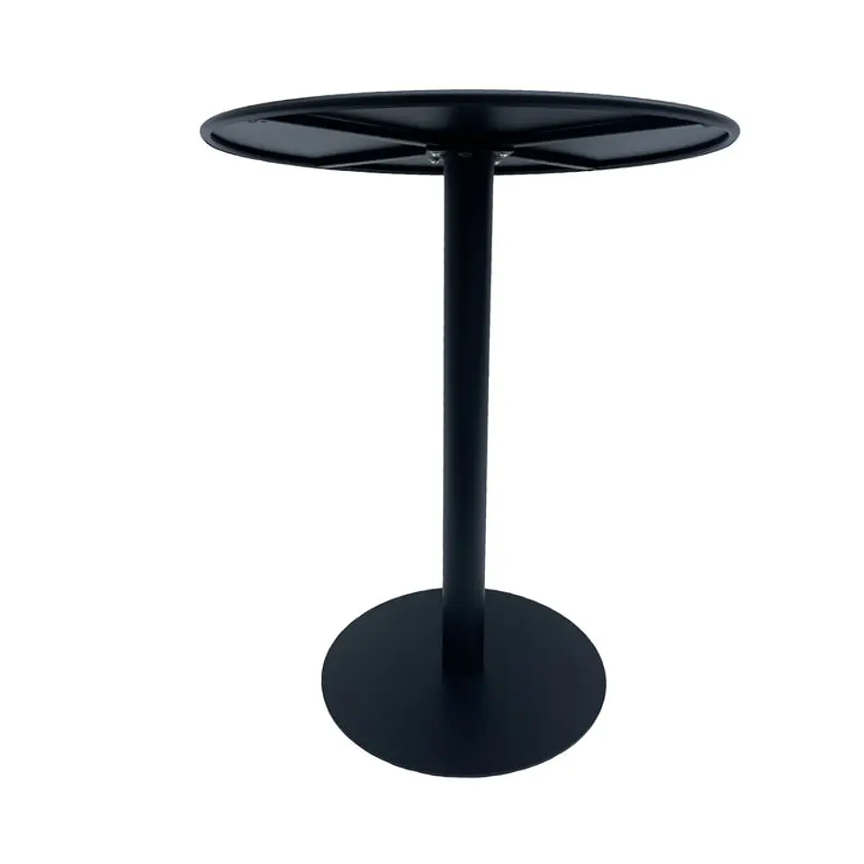 Mesa Metálica Redonda Barcelona Negra 4