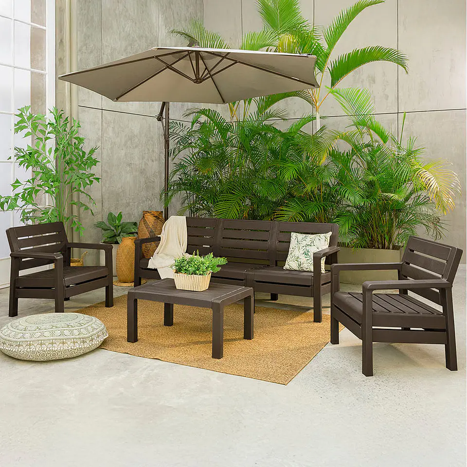 Sala Barú 5 Puestos, 2 Sillones, 1 Sofá Triple, 1 Mesa de Centro 1