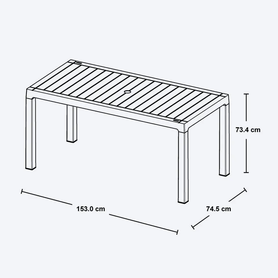 Combo Comedor Familiar Barú, 1 Mesa Gris Hielo, 6 Sillas con Brazos 4