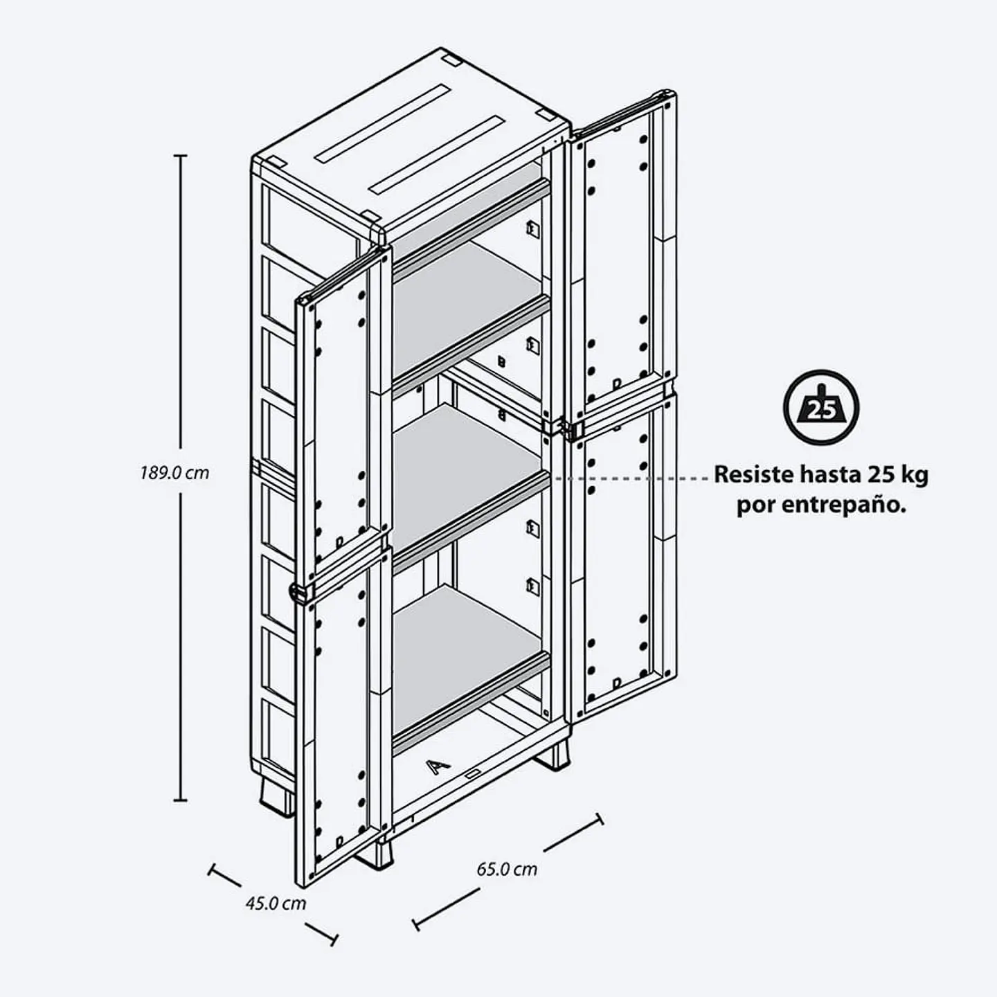 Combo cocina Barú, 1 Armario grande, 1 Armario mediano 7