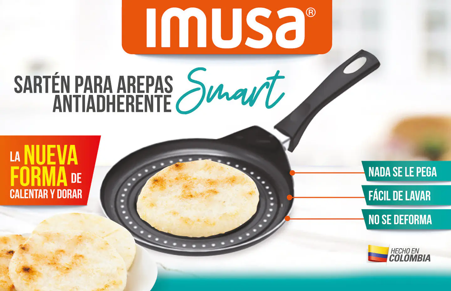 Sartén para Arepas Smart Antiadherente / Imusa 3