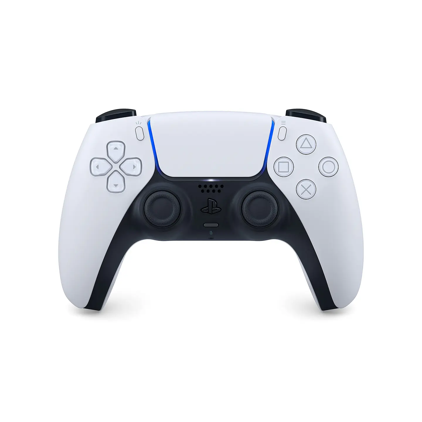 Control PLAYSTATION PS5 DualSense Blanco y Negro 1