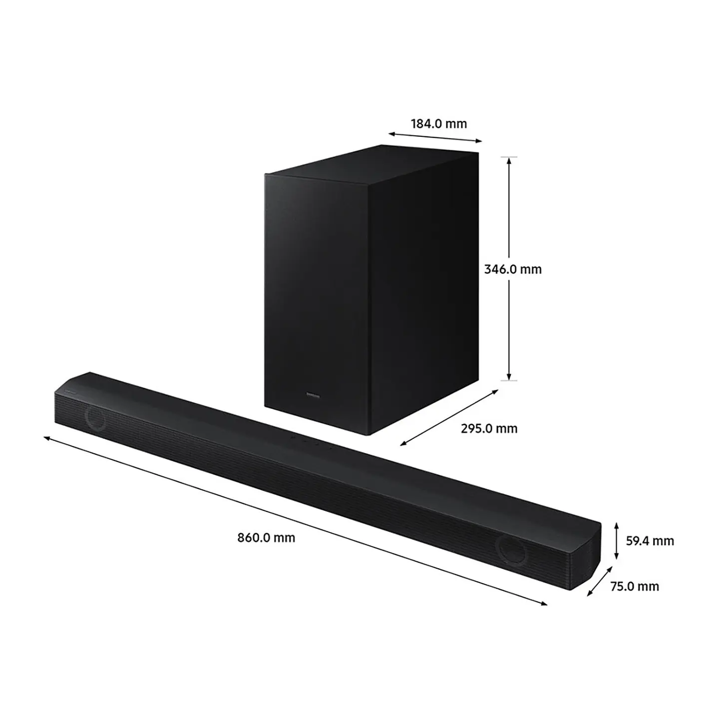 Barra de Sonido SAMSUNG HW-B550B/ZL Negro 4