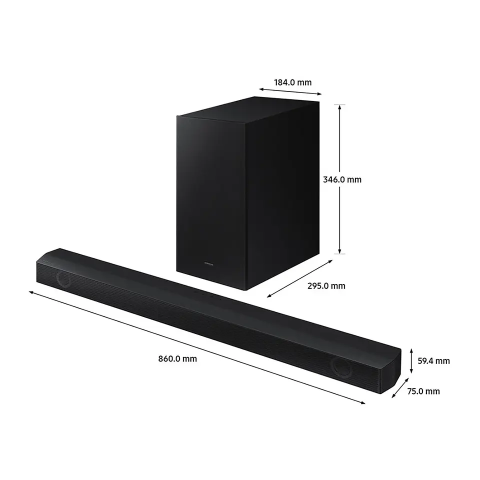 Barra de Sonido SAMSUNG HW-B550B/ZL Negro 4