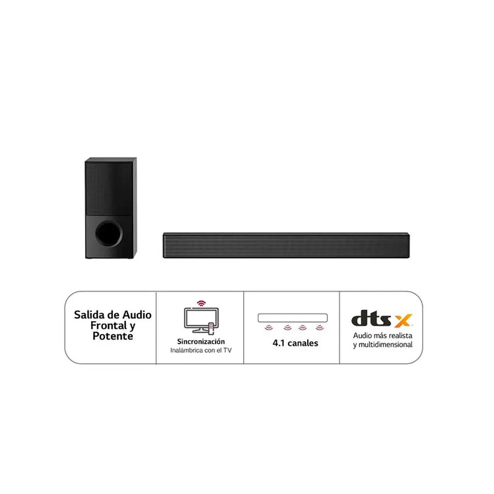 Barra de Sonido LG SNH5 Negro 6