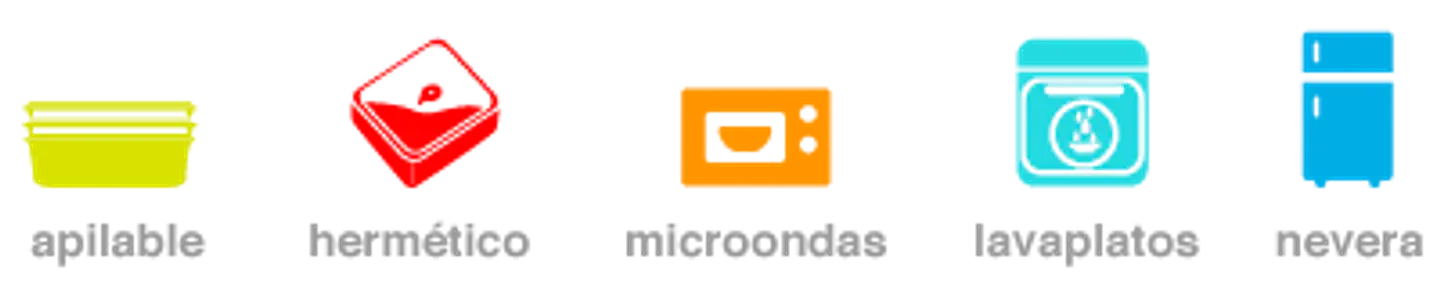 Recipiente Para Alimentos Con Clips N° 3 / Polimes 5