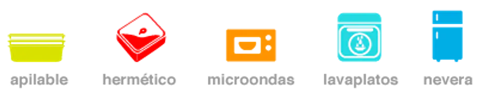 Recipiente Para Alimentos Con Clips N° 3 / Polimes 5